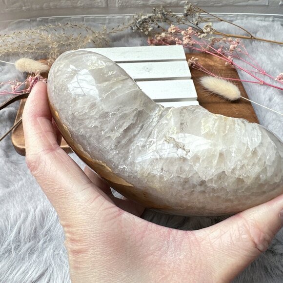 Gorgeous Large Agate Druzy Heart - Picture 5 of 7